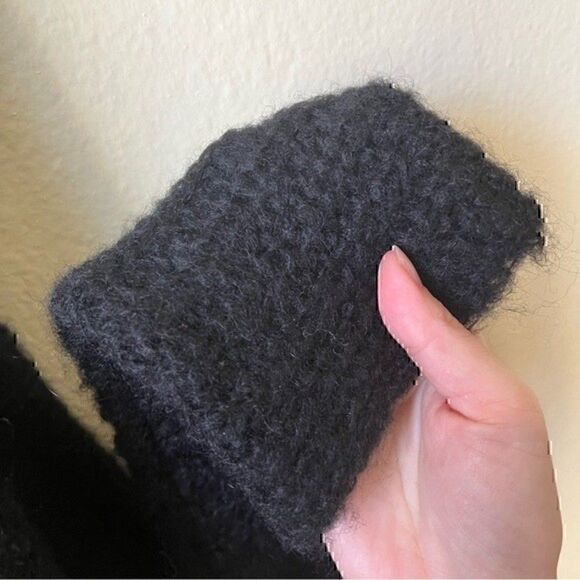 NWT Free People Moon Beam Alpaca Blend Sweater Black Small - Picture 9 of 13